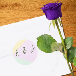 Adesivo Casamento Geométrico de Pastel Mudado