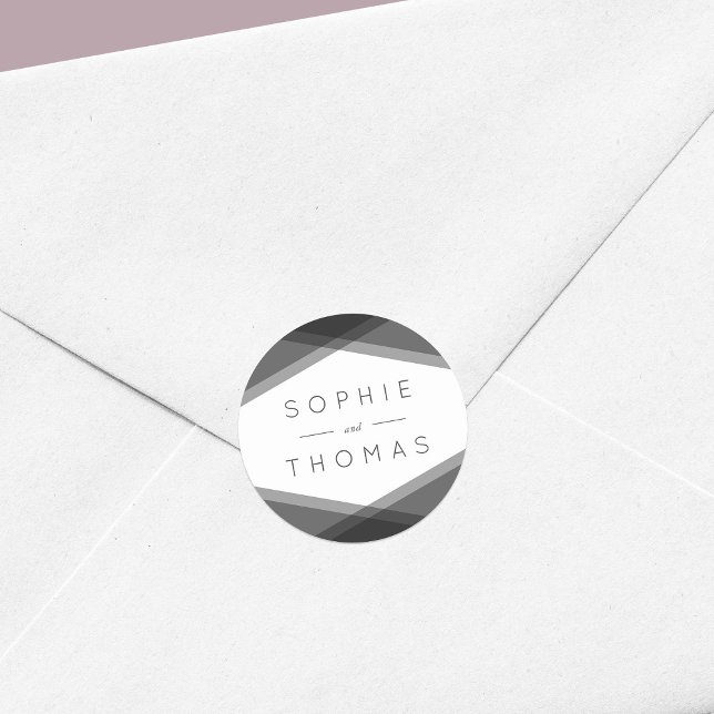 Adesivo Casamento Geométrico em Camada de cinzas (Criador carregado)