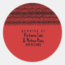 Casamento Gótico Lace Red Black