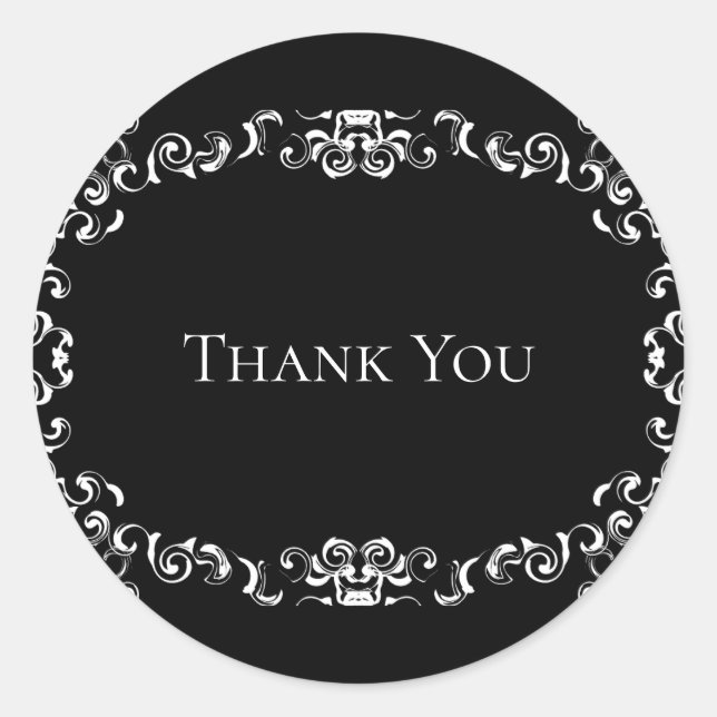 Adesivo Casamento Gótico Negra e Branca (Frente)