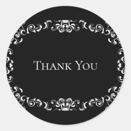 Adesivo Casamento Gótico Negra e Branca