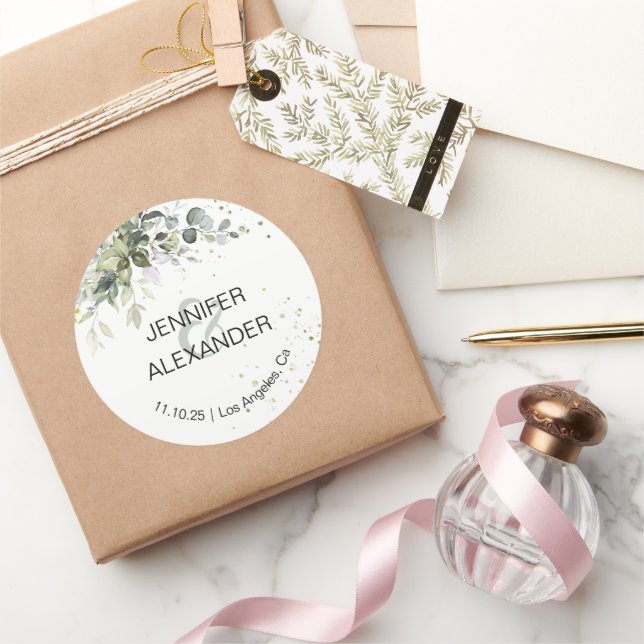 Adesivo Casamento Greenery (Presentear)