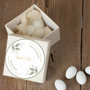 Adesivo Casamento Greenery Obrigado Por Personalizar