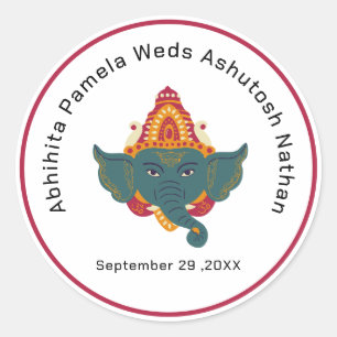 Adesivo Casamento Hindu Ganesha