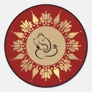Adesivo Casamento Hindu Ganesha