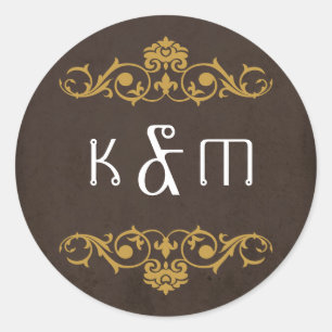 Adesivo Casamento industrial de Steampunk do vintage