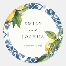 Adesivo Casamento Italiano Lemon Citrus Positano