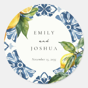 Adesivo Casamento Italiano Lemon Citrus Positano