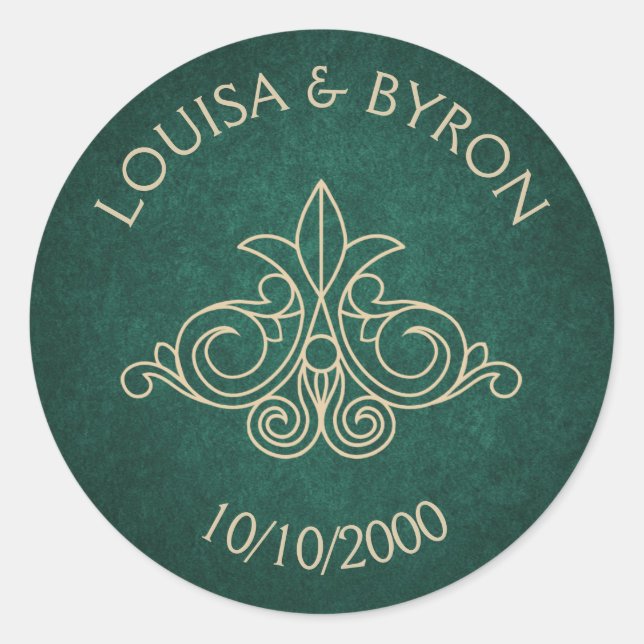 Adesivo Casamento Literário Verde Geek da Biblioteca do Li (Frente)