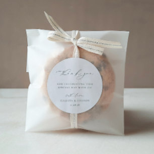 Adesivo Casamento Minimalista BRUNSWICK Obrigado