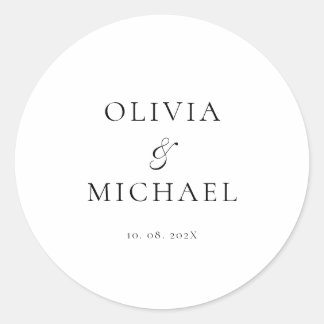 Adesivo Casamento Minimalista Chic Script