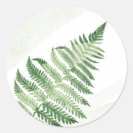 Adesivo Casamento Minimalista com Samambaia Verde