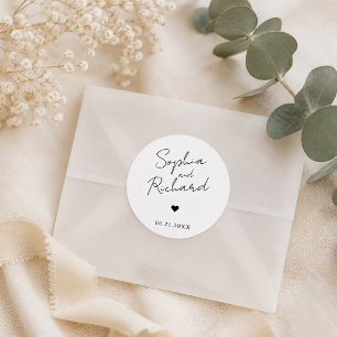Adesivo Casamento Minimalista Elegante