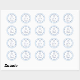 Adesivo Casamento Minimalista Listra Cabana Azul