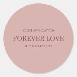 Adesivo Casamento Minimalista Moderno Cinnamon Rosa