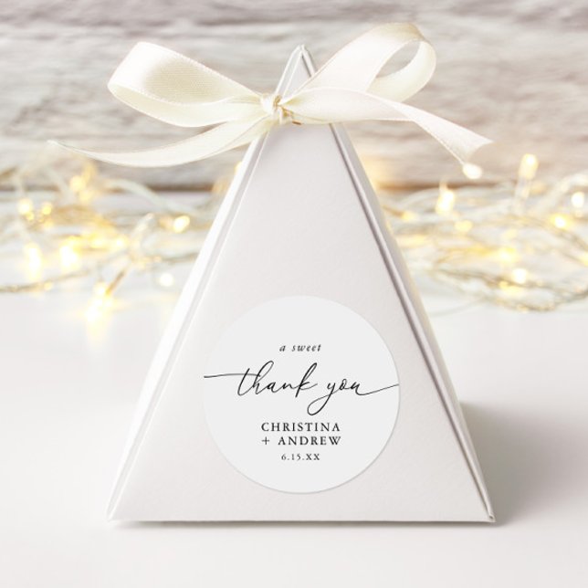 Adesivo Casamento Minimalista Moderno Elegante (Criador carregado)