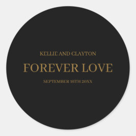 Adesivo Casamento Minimalista Moderno Preto