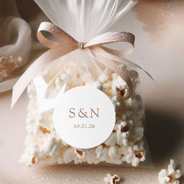 Adesivo Casamento Minimalista Ocidental | Branco e Cobre