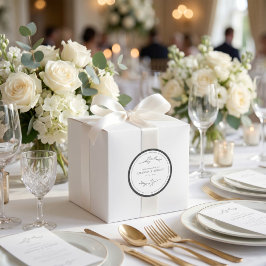 Adesivo Casamento Minimalista Preto e Branco