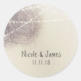 Adesivo Casamento Minimalista Rústico de Tronco de Árvore 