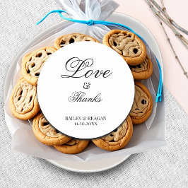 Adesivo Casamento Mínimo Branco e Negro