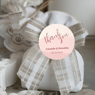 Adesivo Casamento Mínimo De Blush Bloom Bold Script Obriga