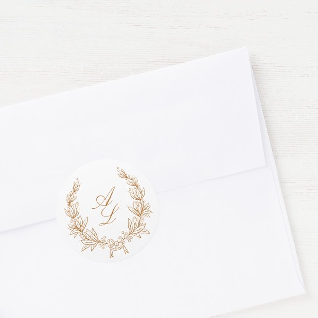 Adesivo Casamento mínimo Elegante de Arcos Botânicos (Criador carregado)