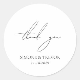 Adesivo Casamento Moderno Branco e Negro Limpo