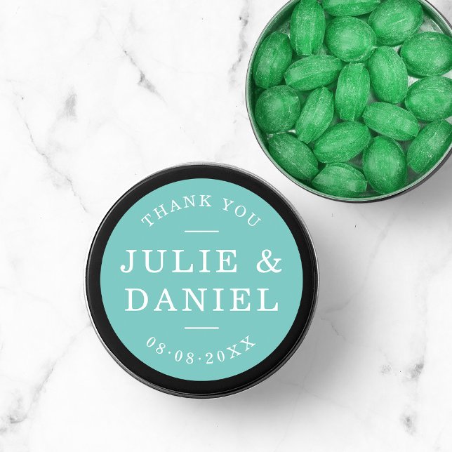 Adesivo Casamento Moderno com Na moda de Cor Personalizada (Criador carregado)