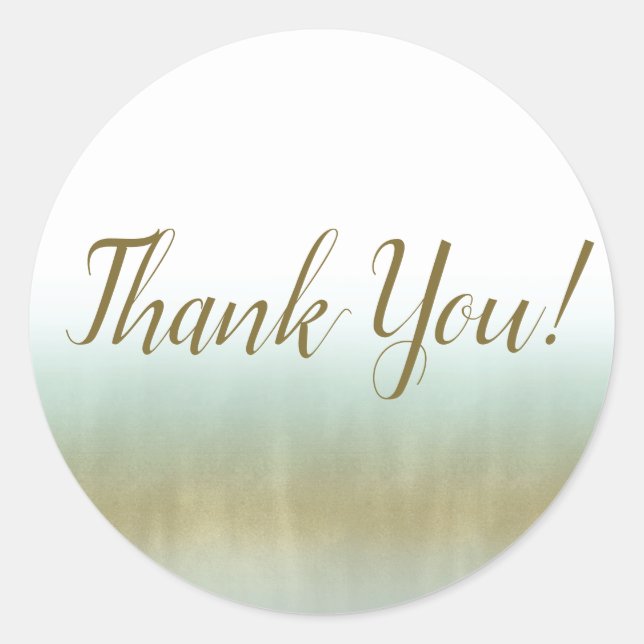 Adesivo Casamento Moderno da Praia Dourada Branca Elegante (Frente)