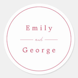 Adesivo Casamento Moderno do Elegante Script Simples Viva