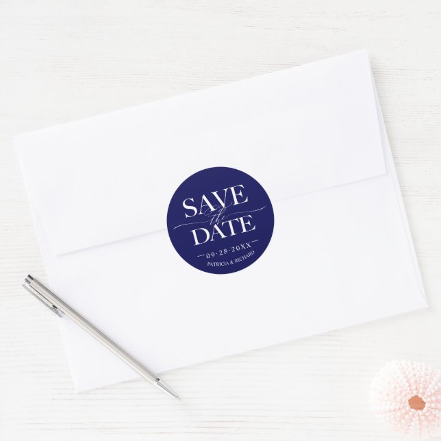 Adesivo Casamento Moderno e Elegante Salvar a Data (Envelope)