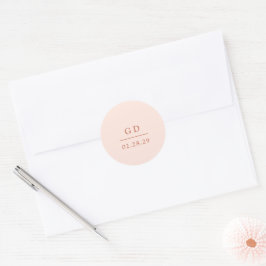 Adesivo Casamento Moderno Grace Peach