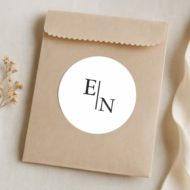 Adesivo Casamento Moderno Minimalista (Criador carregado)