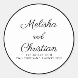 Adesivo Casamento Moderno Minimalista Sticker