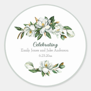Adesivo Casamento Molt Watercolor Magnolia Greenery