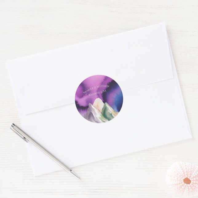 Adesivo Casamento na Montanha Aurora (Envelope)