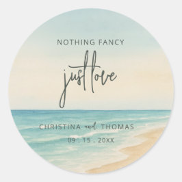 Adesivo Casamento na Praia com Fuga Romântica