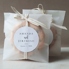 Adesivo Casamento Negro e Branco da Caligrafia Moderna Ele