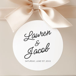 Adesivo Casamento Negro e Branco minimalista moderno