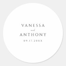 Casamento Negro e Branco Moderno e Minimalista Ele