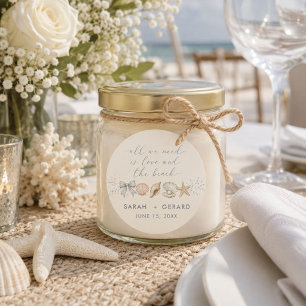 Adesivo Casamento no Destino de Amor e Praia