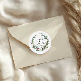 Adesivo Casamento no inverno com ramificações do cabo