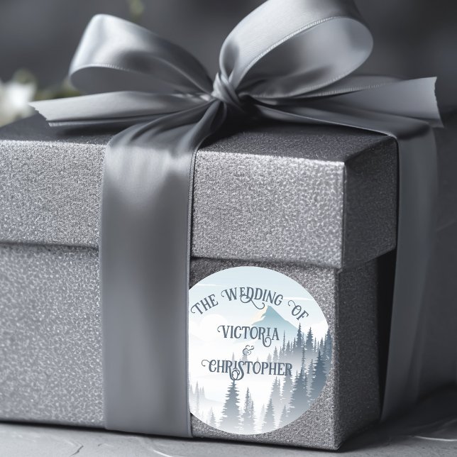 Adesivo Casamento no inverno de Floresta de Nevoeiro da Mo (Criador carregado)