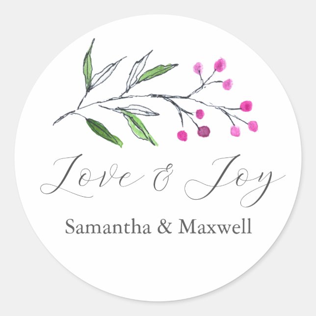 Adesivo Casamento no inverno Stickers Obrigado Simples (Frente)