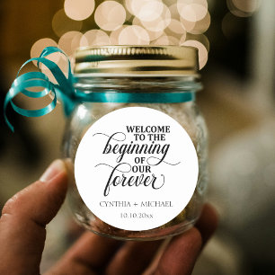 Adesivo Casamento "nosso Forever" com Script Elegante