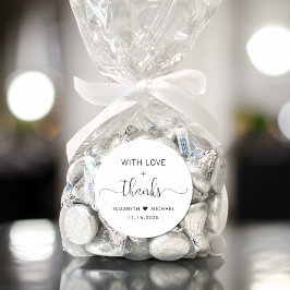 Adesivo Casamento Obrigado Com Amor