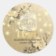 Casamento Obrigado Floral Mason Jar String Lights