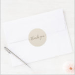 Adesivo Casamento Obrigado Stickers<br><div class="desc">Mostre a sua gratidão com este obrigado adorável que vocês colegas! Coleção de casamento!</div>