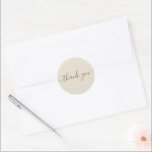 Adesivo Casamento Obrigado Stickers<br><div class="desc">Mostre a sua gratidão com este obrigado adorável que vocês colegas! Coleção de casamento!</div>